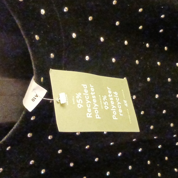 H & M DRESS, MEDIUM, RIVETING, LINED, LONG SLEEVE - Picture 3 of 3